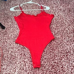 Red bodysuit